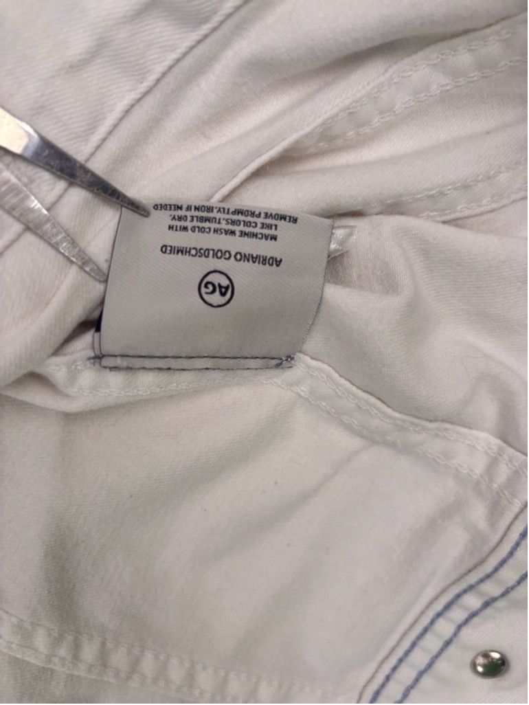 AG Adriano Goldschmied Women's AG Adriano Goldschmied Denim Jacket XS White Size XXS / US 00 / IT 34 - 12 Thumbnail