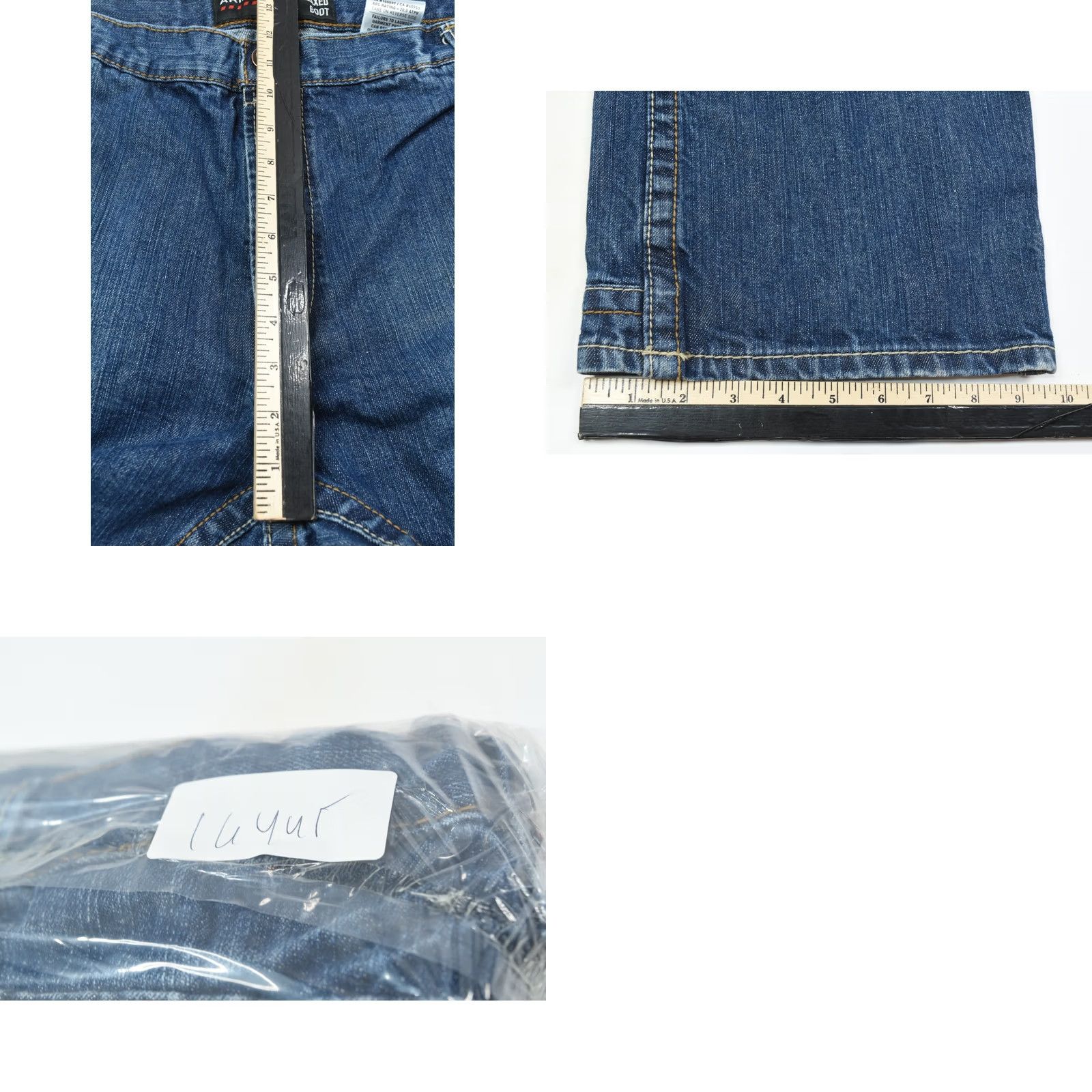 Ariat Ariat Jeans Blue Relaxed Bootcut Cotton Denim Workwear Mens 40x34 Regular Fit 5-Pocket Denim Size US 40 / EU 56 - 9 Thumbnail