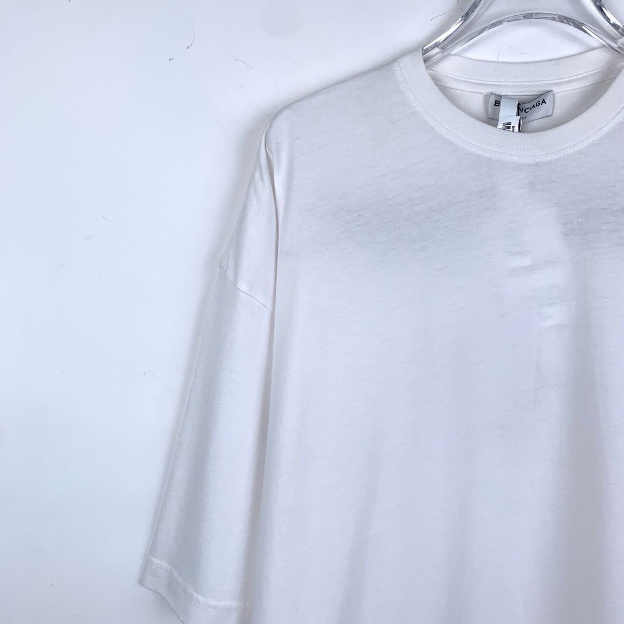 Balenciaga Balenciaga White Cotton Short-Sleeve T-Shirt with Sanskrit Size US S / EU 44-46 / 1 - 7 Thumbnail
