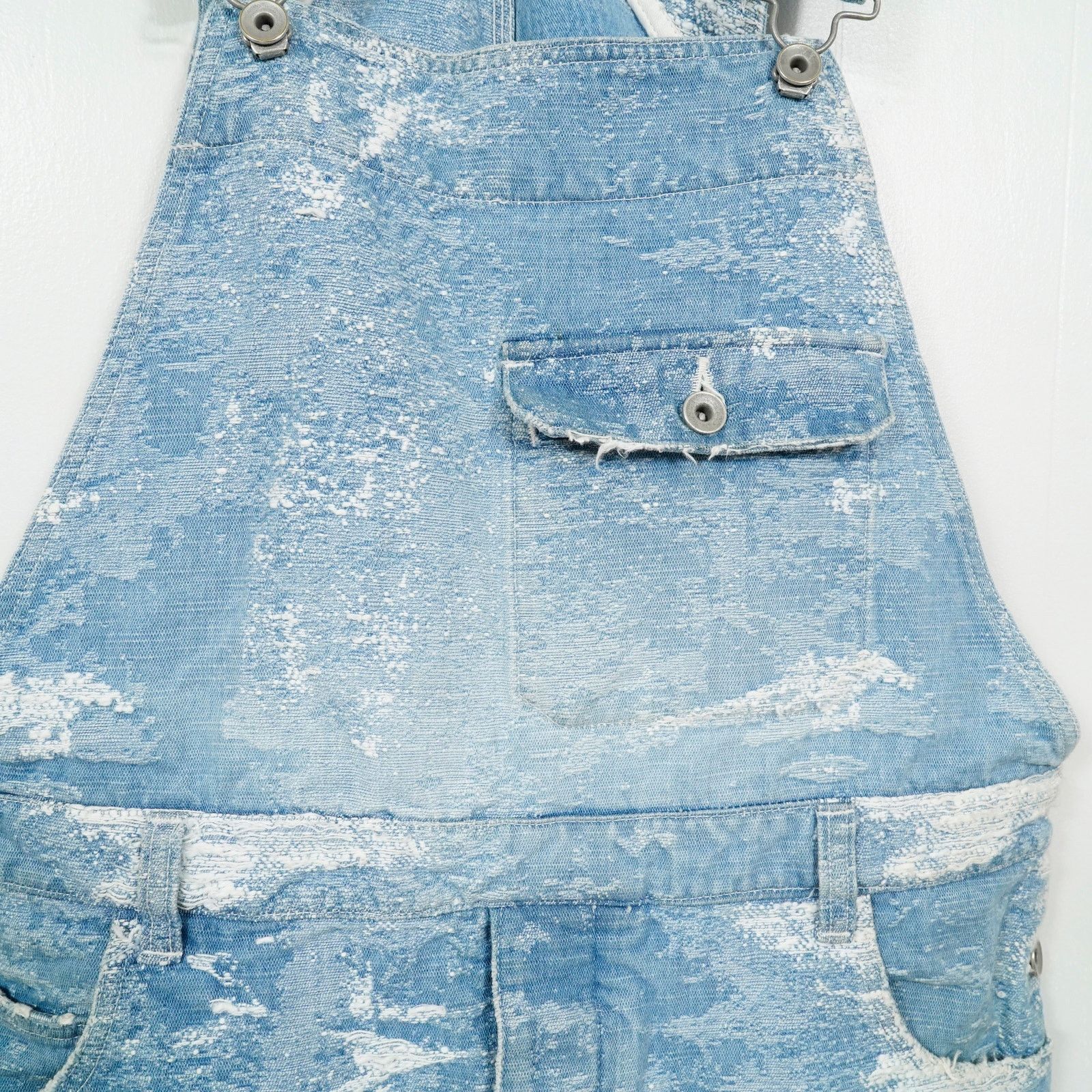 TAAKK TAAKK Distressed Denim Overalls Japan Designer Wide Leg Size US 35 - 6 Thumbnail
