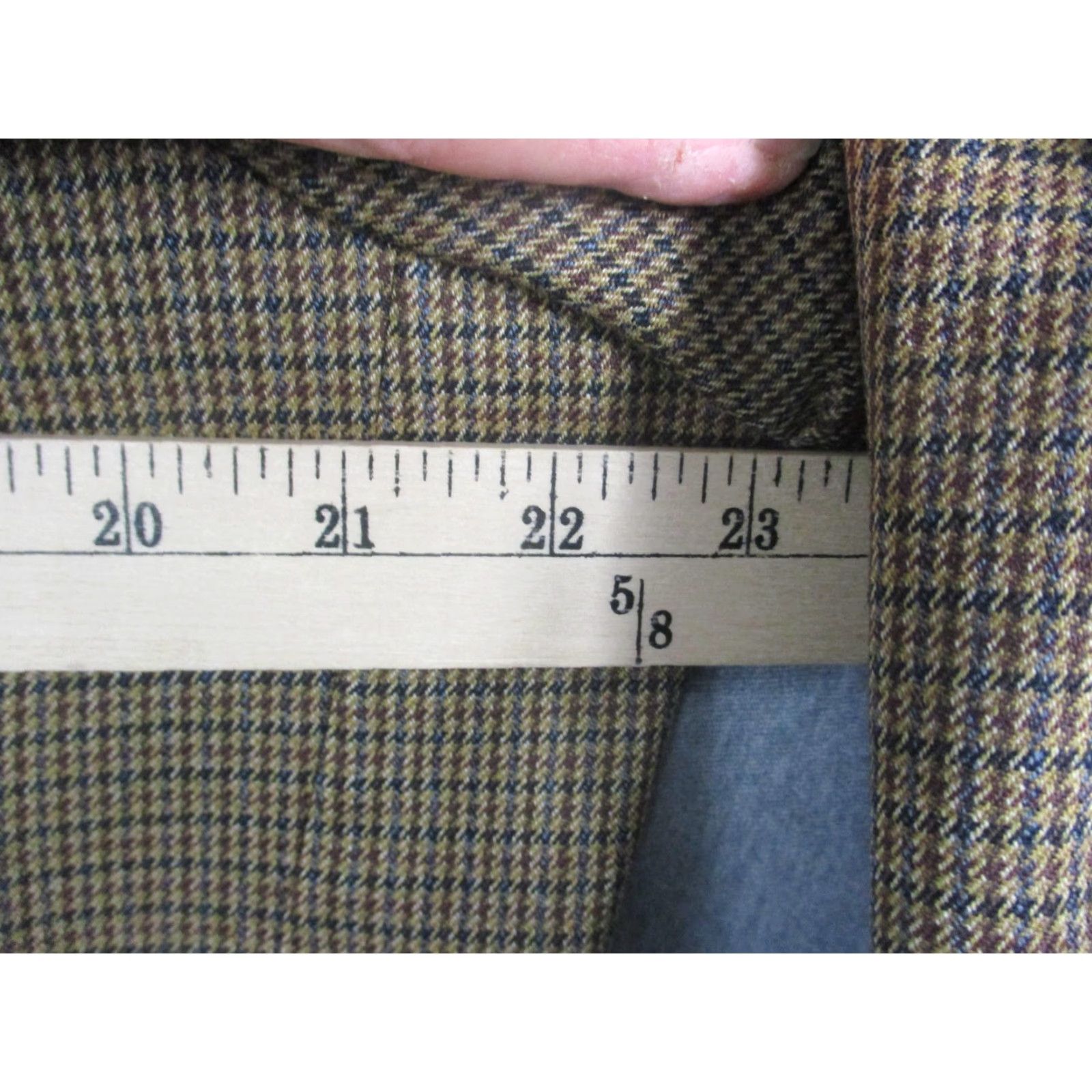 Ralph Lauren Lauren Ralph Lauren Blazer Mens 44R Brown Wool Check Tweed Sport Coat Jacket Size 44R - 4 Thumbnail