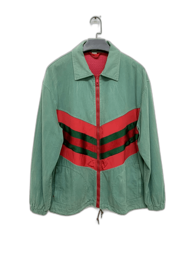 Gucci Gucci Zip Jacket with Stripes-2506 Size L / US 10 / IT 46 - 1 Thumbnail