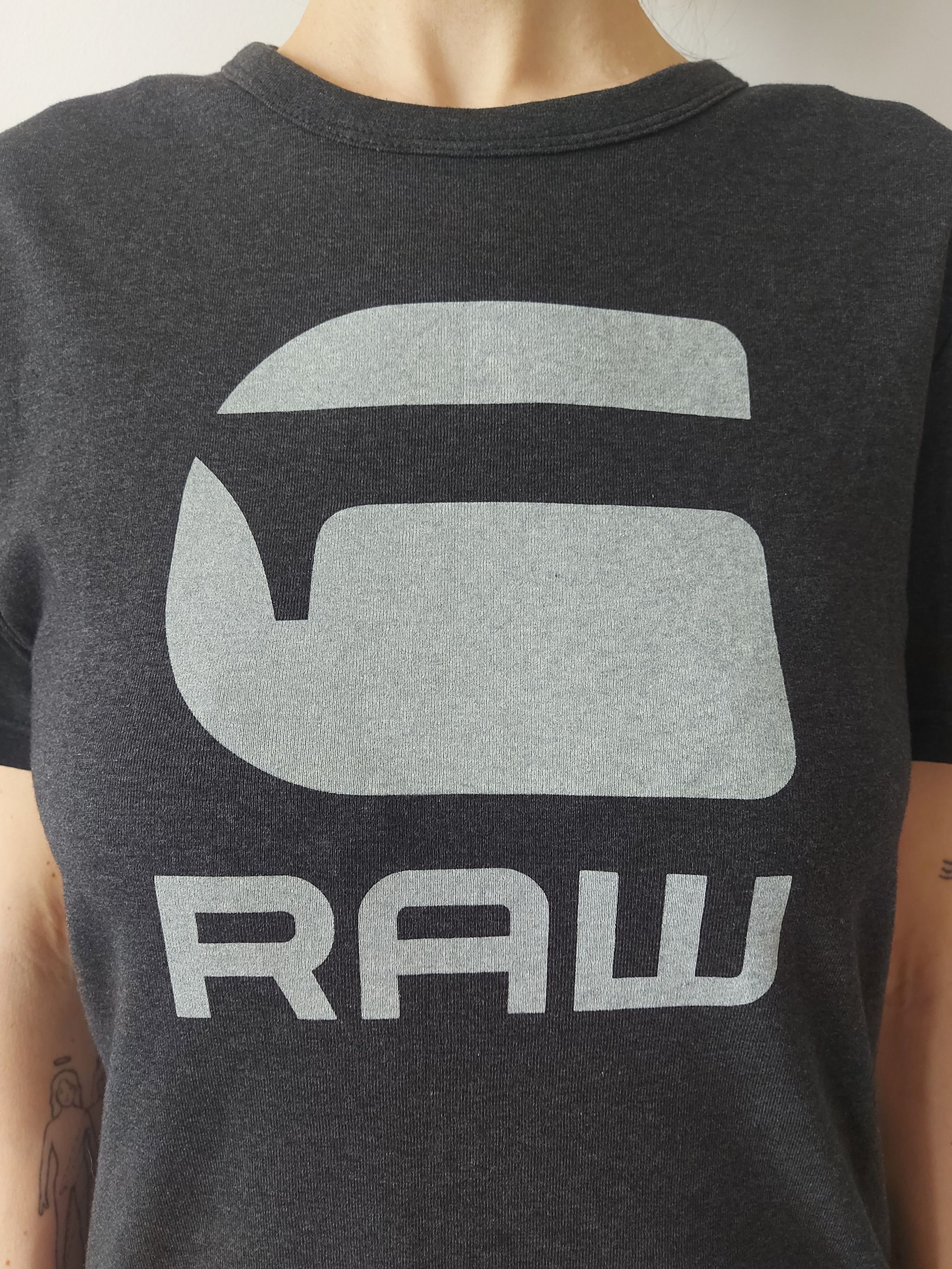 G-Star G-Star Raw Dark Gray Women's Organic Cotton T-shirt Size L / US 10 / IT 46 - 4 Thumbnail