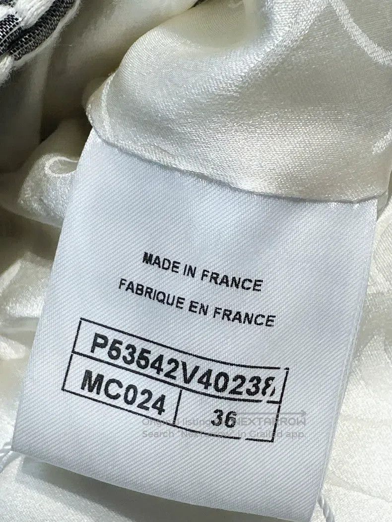 Chanel Chanel Gray and white colour block plaid stand-up collar l Size XS / US 0-2 / IT 36-38 - 5 Thumbnail