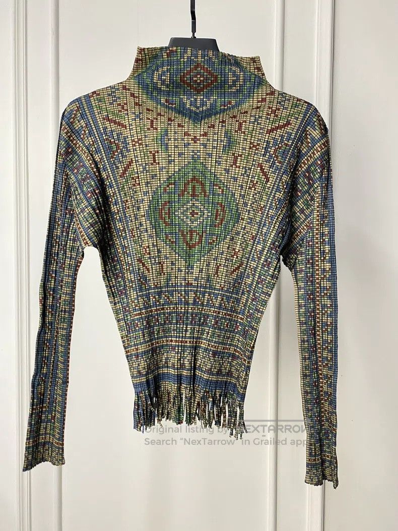 Issey Miyake Issey Miyake Carpet Fringed Top Size S / US 4 / IT 40 - 1 Thumbnail