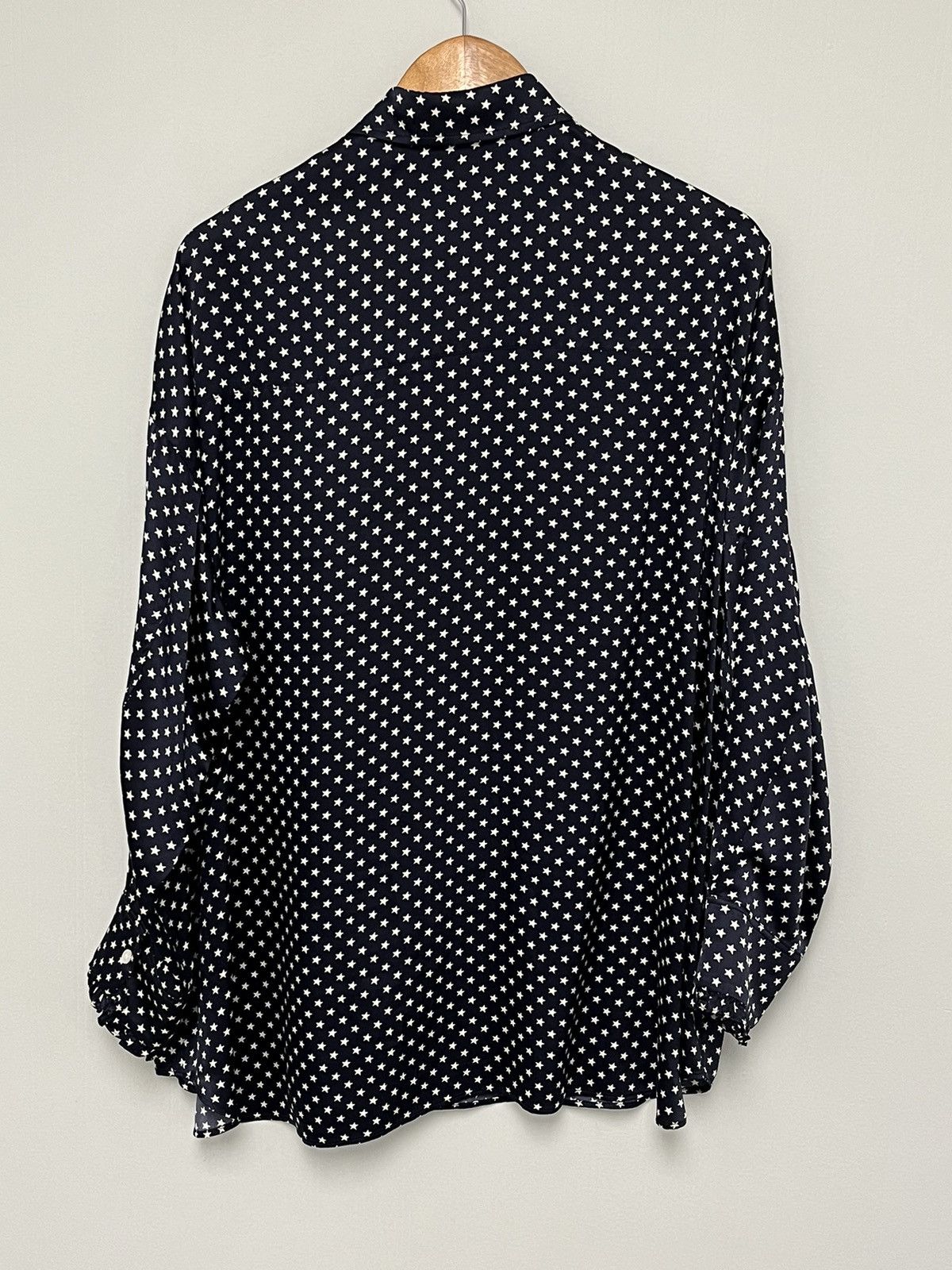 R13 Drop Neck Tuxedo Shirt in Navy Star Blue. XS Size XS / US 0-2 / IT 36-38 - 8 Thumbnail