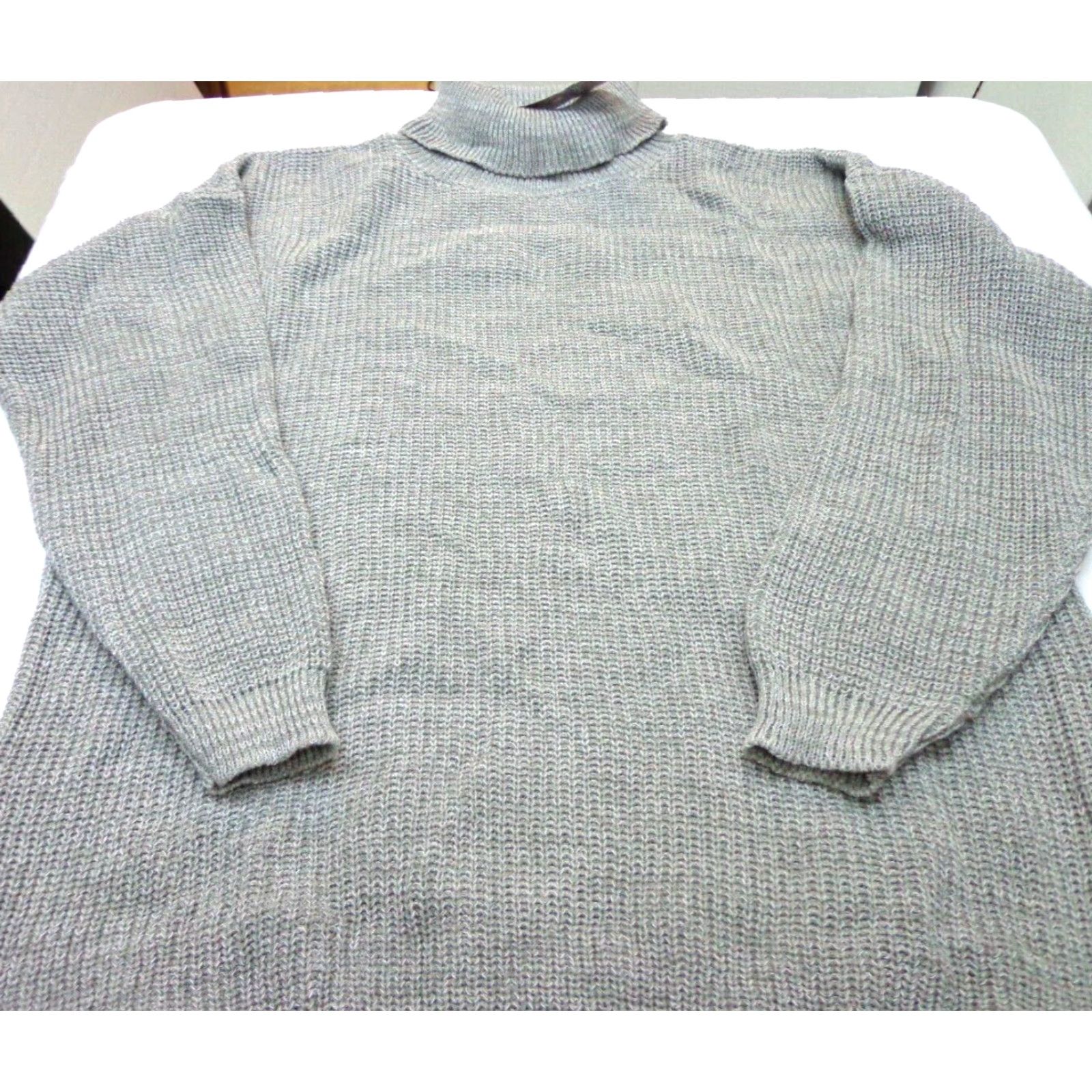 Boohoo Boohoo Plus Roll Neck Jumper Dress Silver Size 22 NEW Size 3XL / US 20-22 - 4 Thumbnail