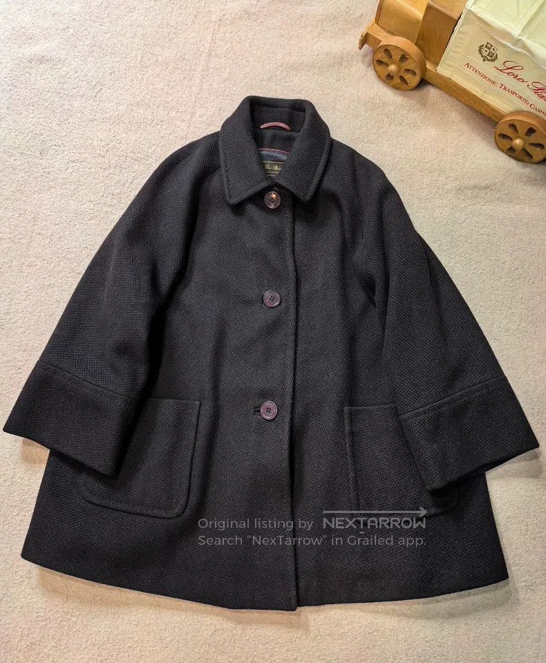 Loro Piana Exquisite Cashmere Cloak Coat