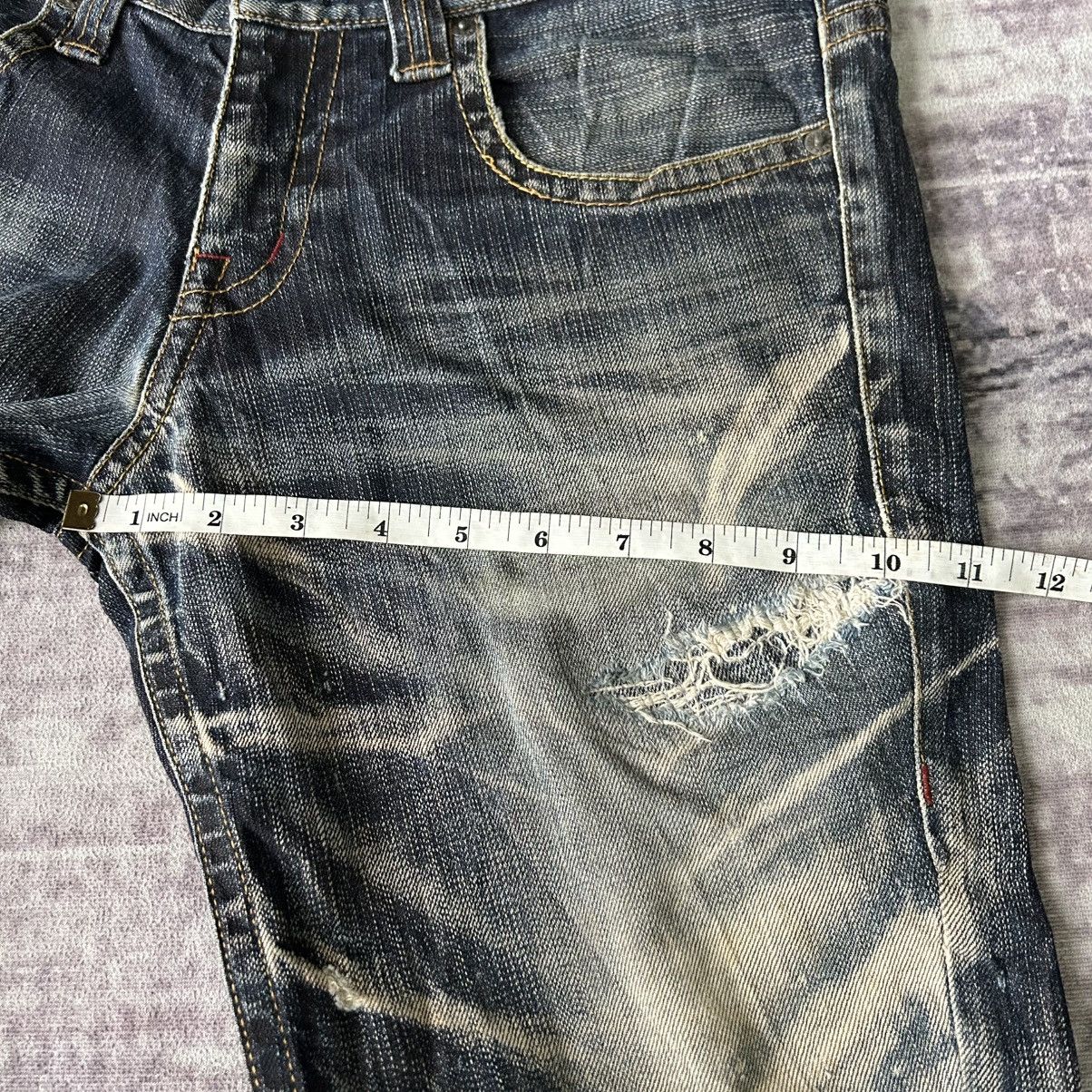 Tornado Mart Flared “ Tornado Mart “ Distressed Mudwash Jeans Size US 34 / EU 50 - 13 Thumbnail