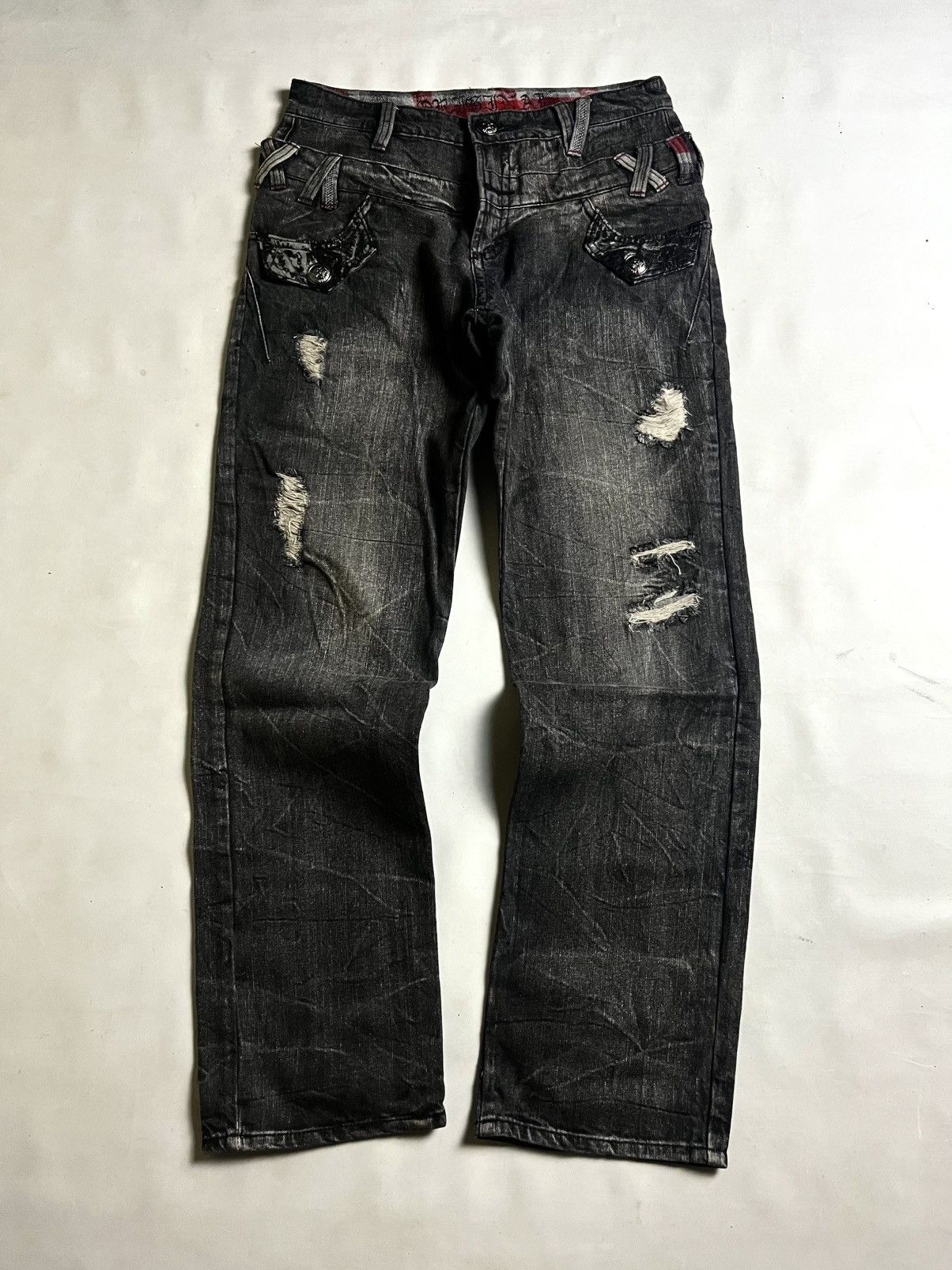 Japanese Brand Double waist punk grunge style by Original Style Size US 30 / EU 46 - 1 Thumbnail