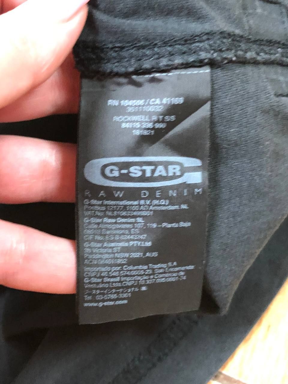 G-Star Vintage T-shirt black big logo G-Star Raw size M Y2K Size US M / EU 48-50 / 2 - 3 Thumbnail