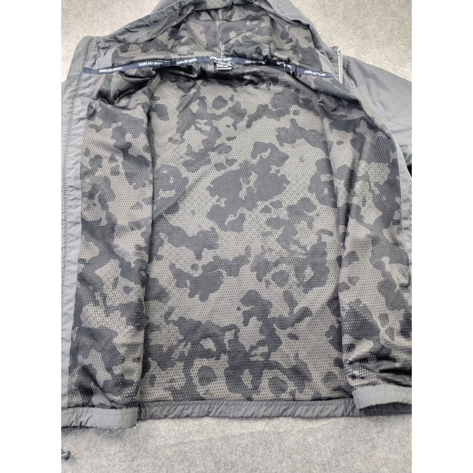 Everlast VINTAGE Everlast Jacket Mens 2XL Gray Full Zip Hooded Outdoor Active Size US XXL / EU 58 / 5 - 6 Thumbnail