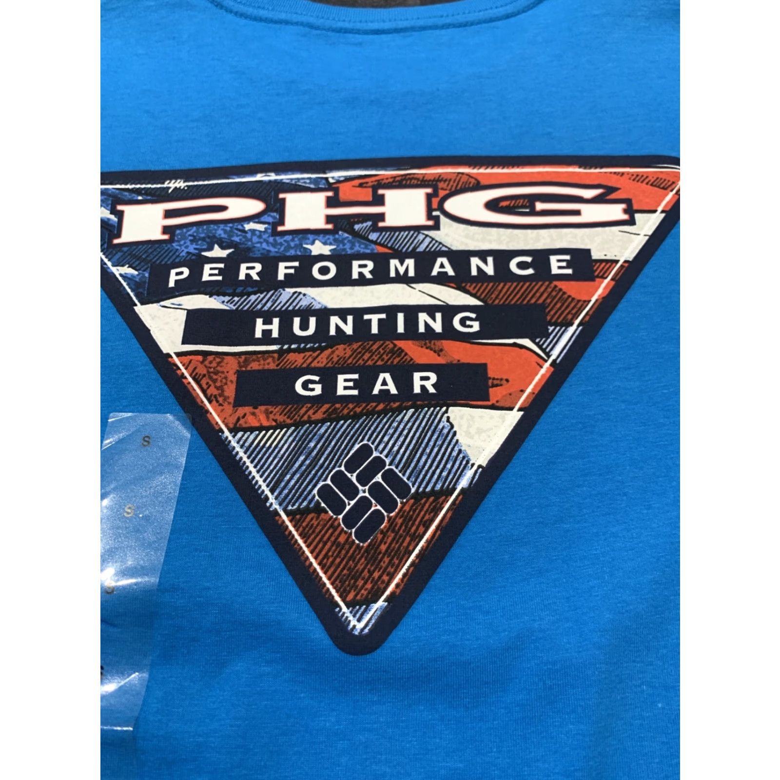 Triangl Columbia Fishing T-Shirt Mens Small Blue Short Sleeve Crew Logo Size US S / EU 44-46 / 1 - 4 Thumbnail