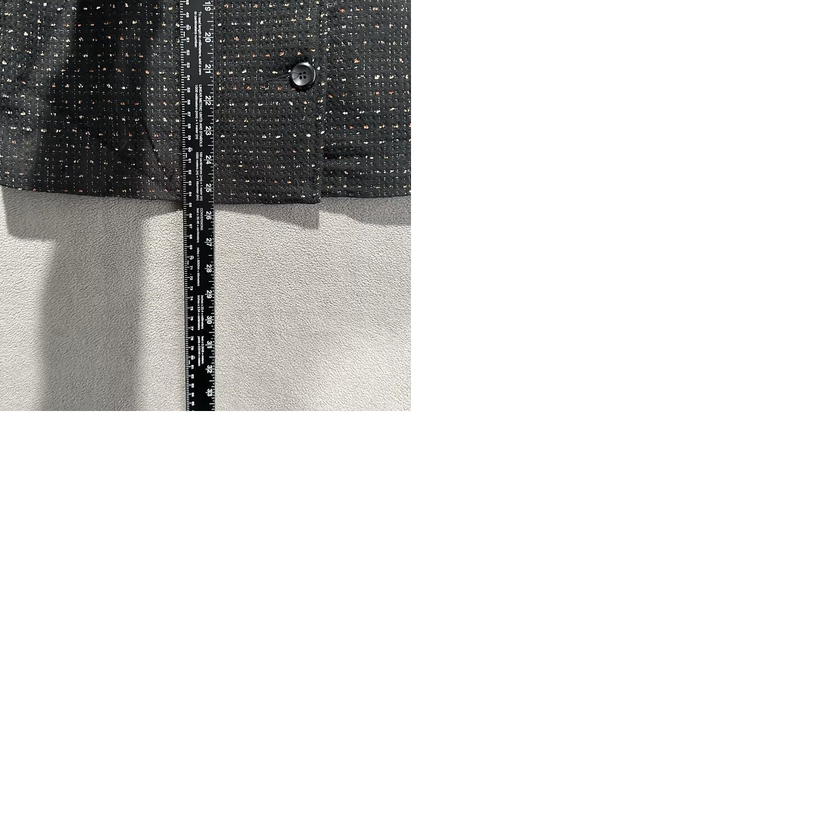 Vintage Briggs Blazer Womens Petite PL Black Solid Knit Lightweight Business Casual Career EUC Size L / US 10 / IT 46 - 9 Thumbnail