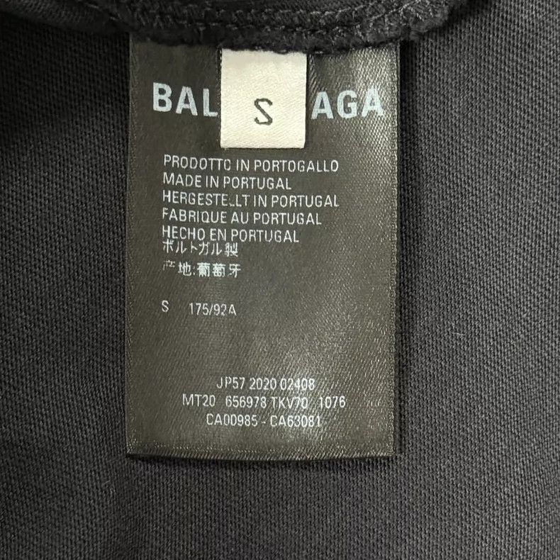 Balenciaga Black vintage flame short-sleeve