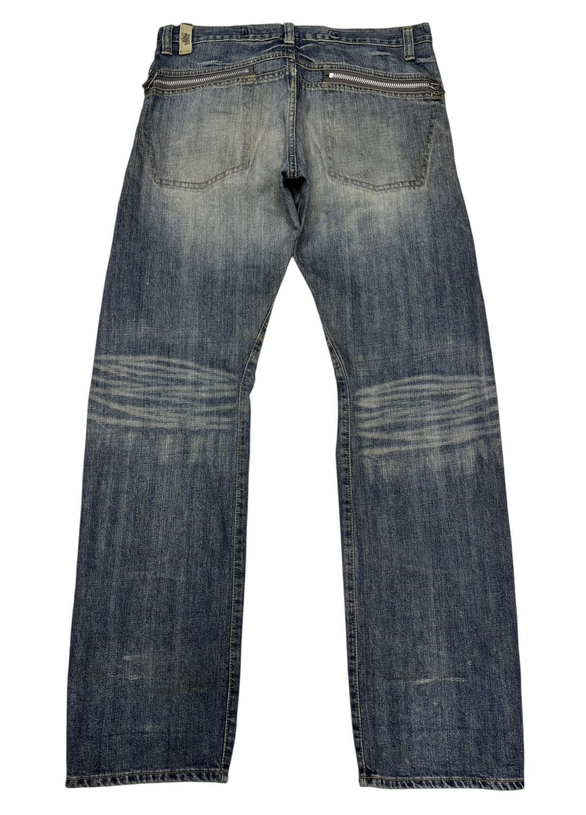 If Six Was Nine Vintage Japanese Brand Distressed Denim Jeans Loose Size US 34 / EU 50 - 6 Thumbnail