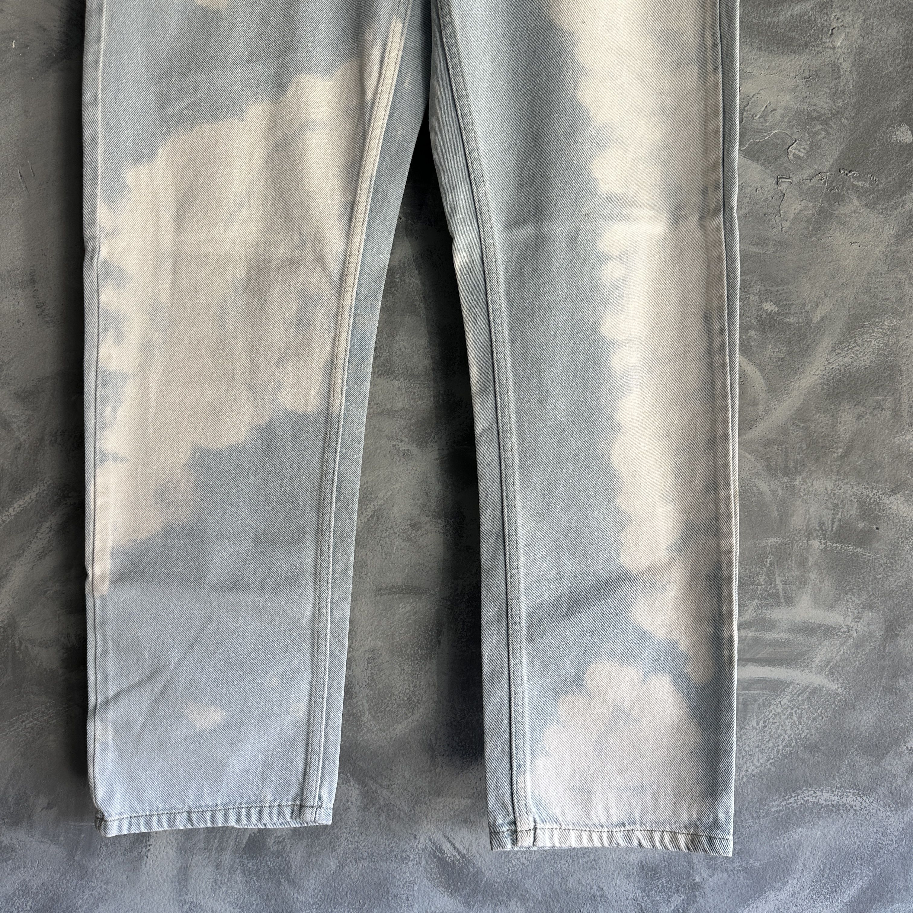 Other Original Use Cloud Wash Straight Jeans Mens Denim Bleach Size US 32 / EU 48 - 3 Thumbnail