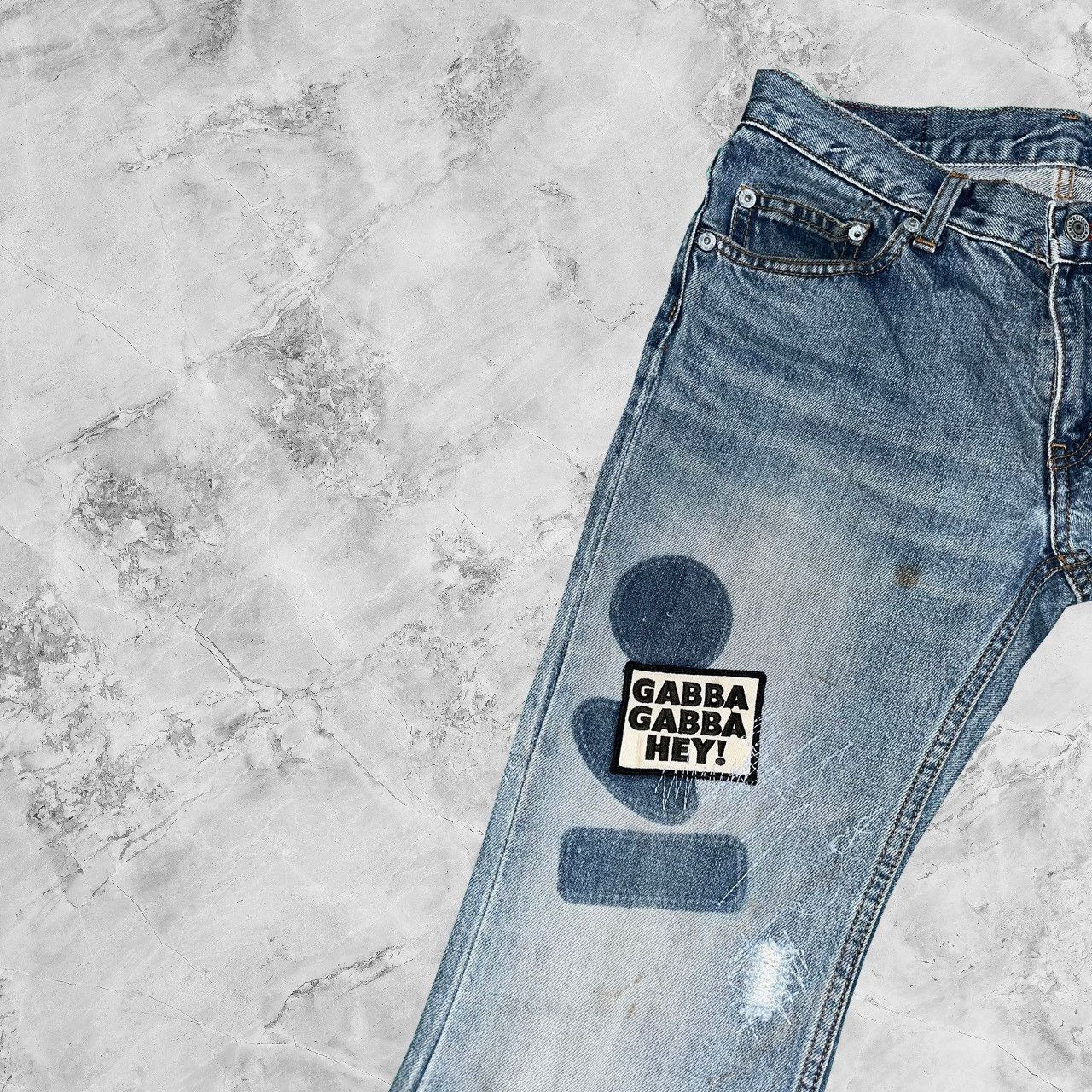 Hysteric Glamour Vintage Kinky Hysteric Glamour Ramones Altered Denim Jeans Size US 29 - 8 Thumbnail