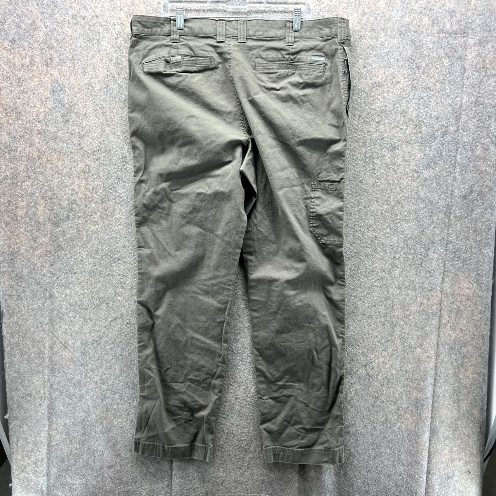 Vintage Columbia Pants Mens 40x32 Regular Khaki Chino Flat Front Straight Inseam 32 Beige Size US 40 / EU 56 - 2 Thumbnail
