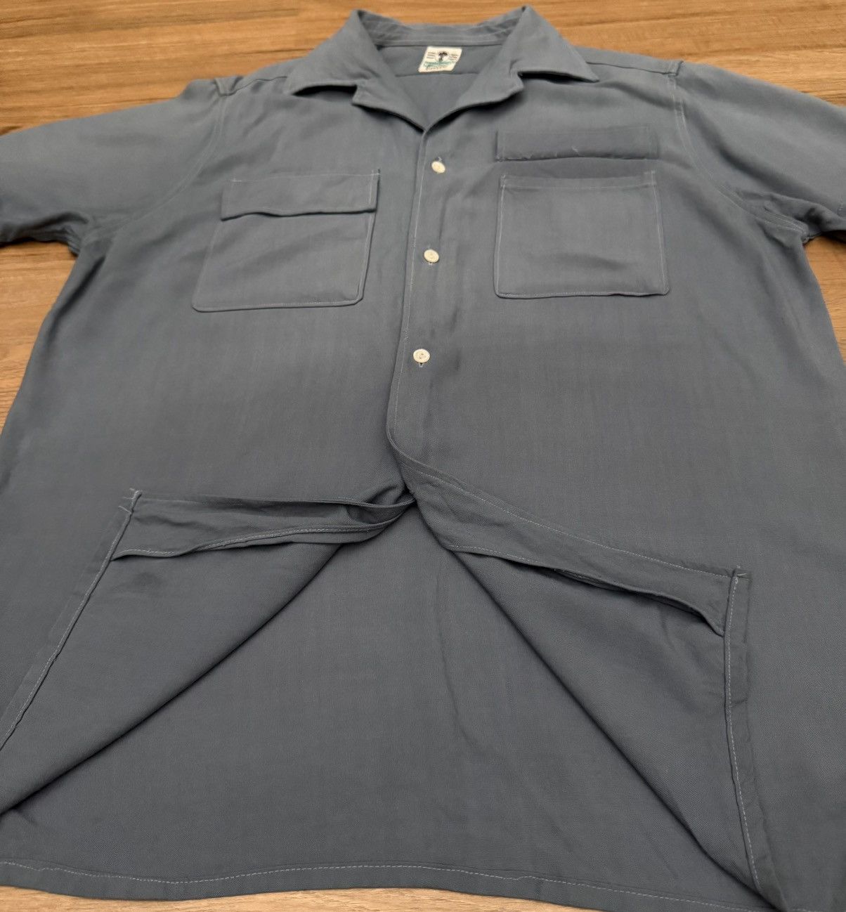 Vintage Vintage 50's/60's Noveltex Tissu Garanti Boussac Shirt Size US XL / EU 56 / 4 - 6 Thumbnail