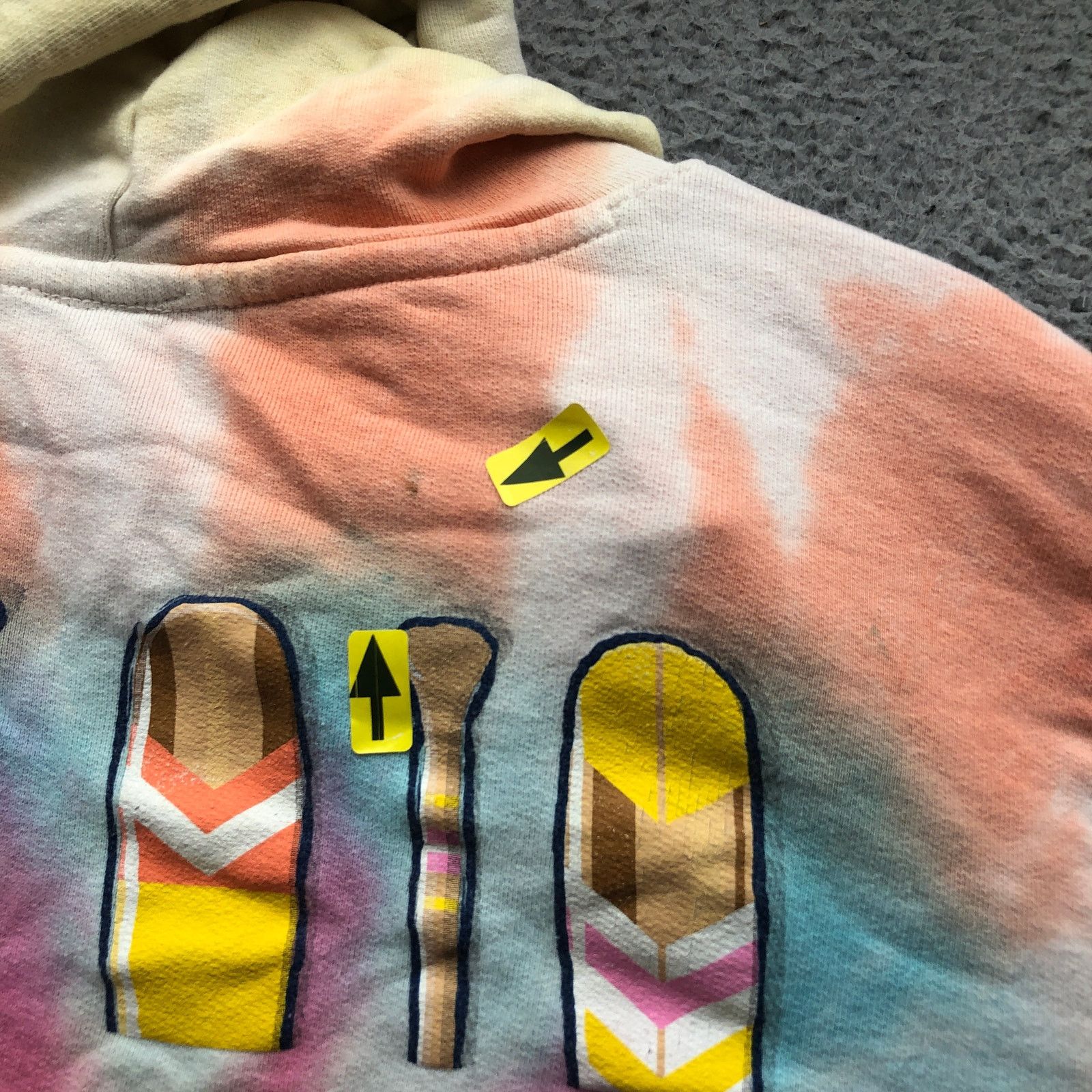 Other Simply Southern Hoodie Women Small Graphic Tie Dye Blue Pink Size S / US 4 / IT 40 - 7 Thumbnail