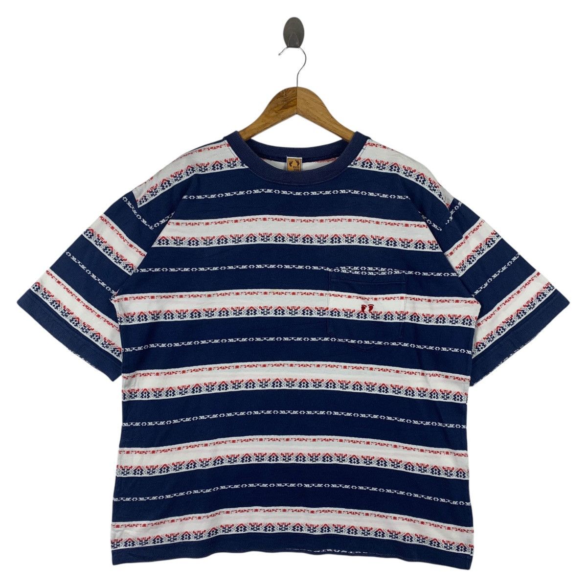 Hang Ten × Vintage Vintage HANG TEN stripe tee shirt Size US L / EU 52-54 / 3 - 1 Thumbnail
