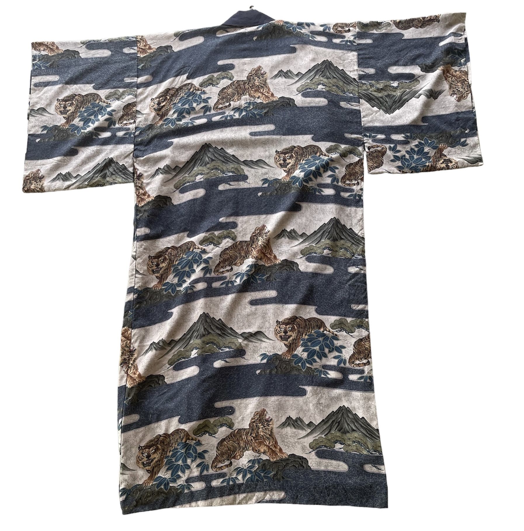 Vintage RARE KIMONO TIGER FULL PRINT JAPAN Size US L / EU 52-54 / 3 - 4 Thumbnail