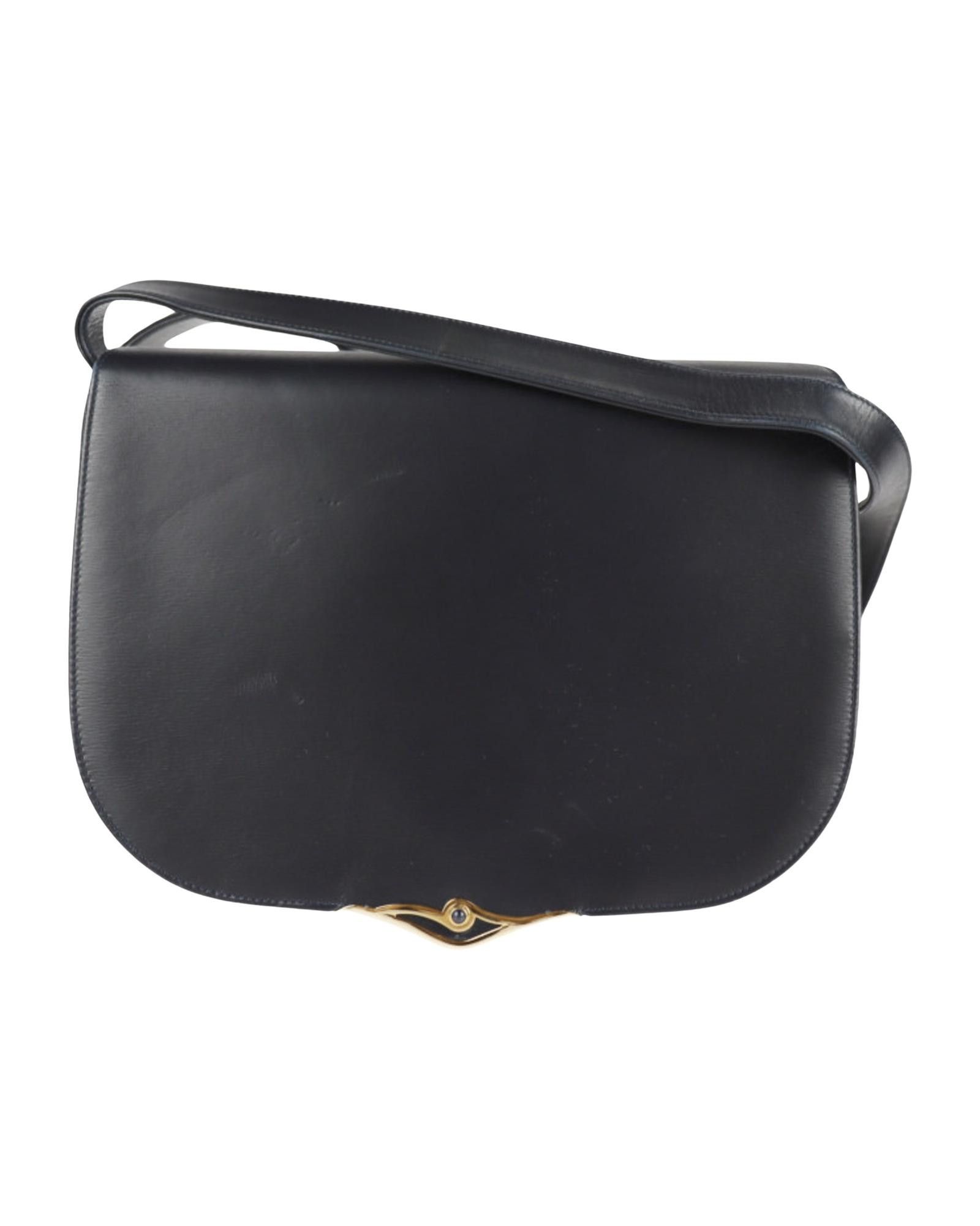 image of Navy Leather Cartier Sapphire Line Bag, Women's