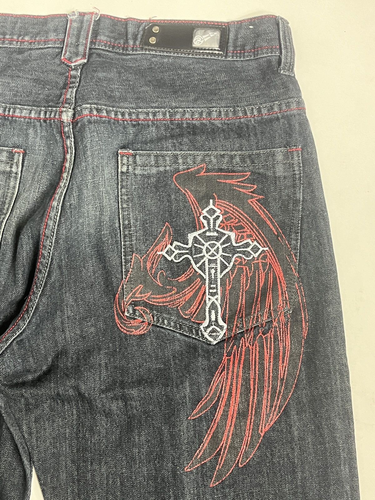 Ed Hardy × Southpole Culture Jeans Winged Cross Denim Size US 36 / EU 52 - 2 Thumbnail