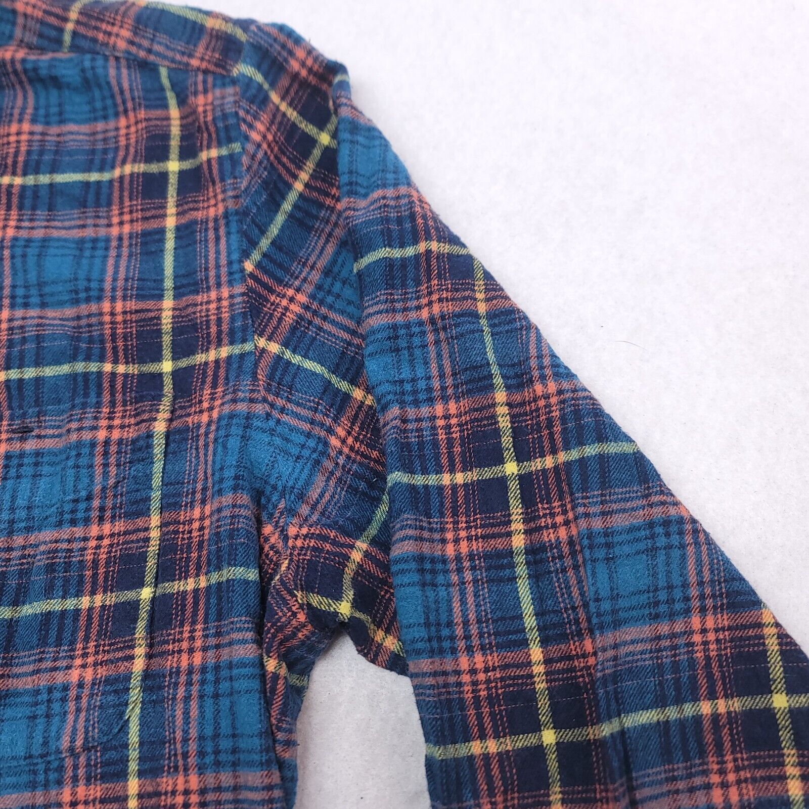 John Bartlett John Bartlett Tartan Flannel Shirt Mens Size XLT Blue Orange Size US XL / EU 56 / 4 - 5 Thumbnail