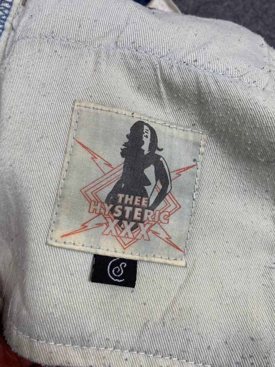Hysteric Glamour thee hysteric xxx bootcut flare distressed denim nice design Size US 35 - 20 Thumbnail