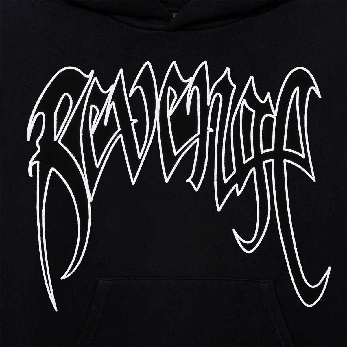 Online REVENGE BLACK & WHITE OUTLINE HOODIE