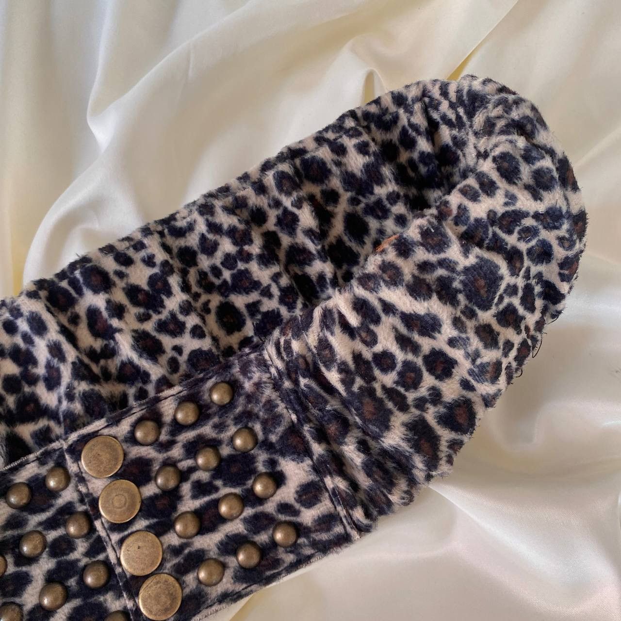 Vintage Vintage leopard fluffy wide belt Size ONE SIZE - 5 Thumbnail