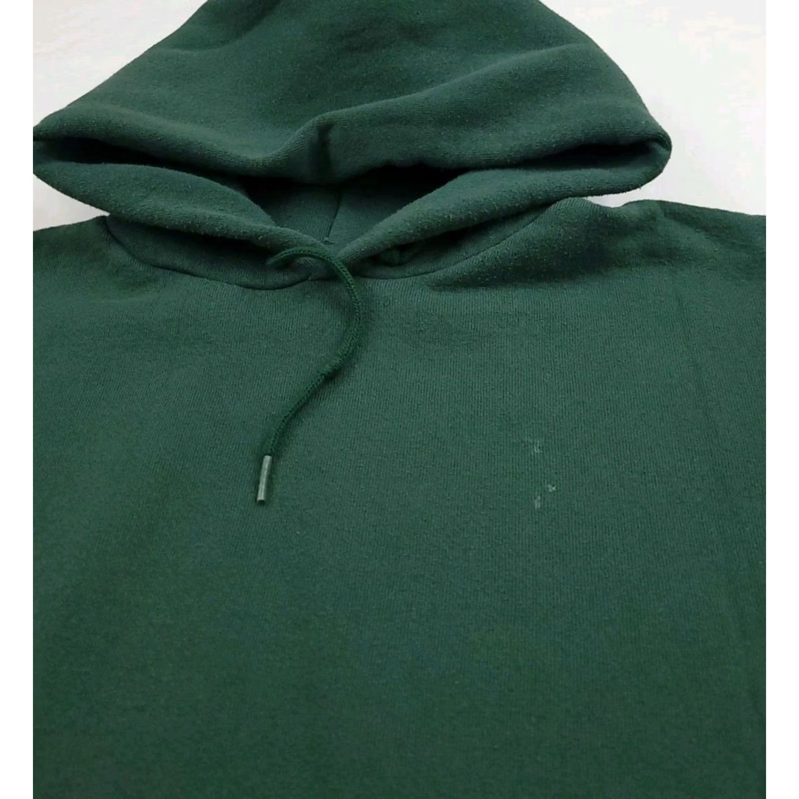 Vintage Vintage Discus Athletic Hoodie Dark Green Blank Pullover USA 90s Worn READ* Size US L / EU 52-54 / 3 - 3 Thumbnail