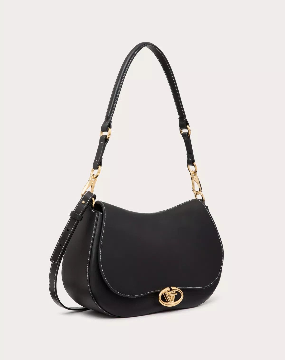 Valentino oc11z0725 Size:OS/Shoulder Bag In Nappa Calfskin in Black Size ONE SIZE - 2 Thumbnail