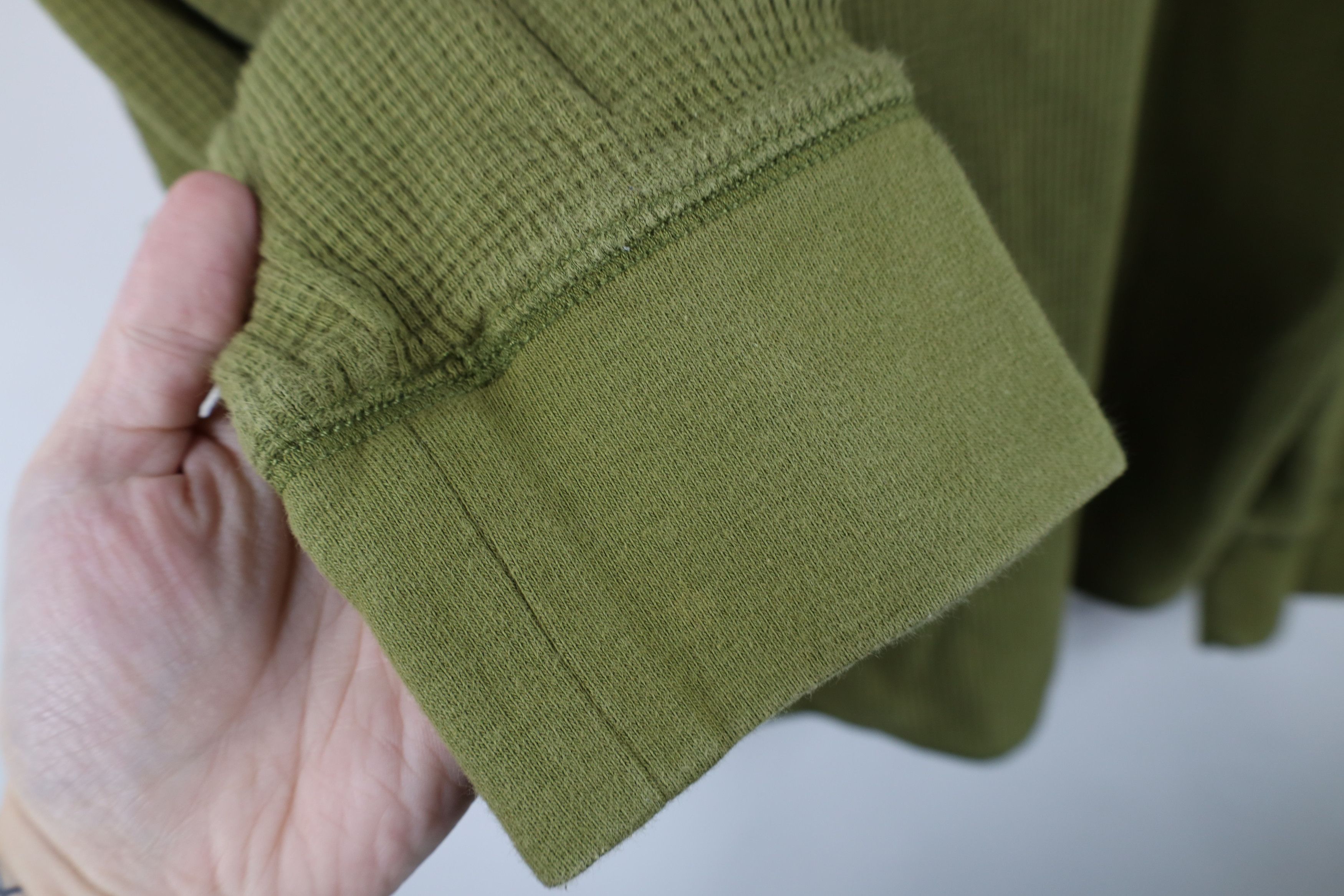 Eddie Bauer Vintage Eddie Bauer Thermal Waffle Knit T-Shirt Green Size US L / EU 52-54 / 3 - 6 Thumbnail