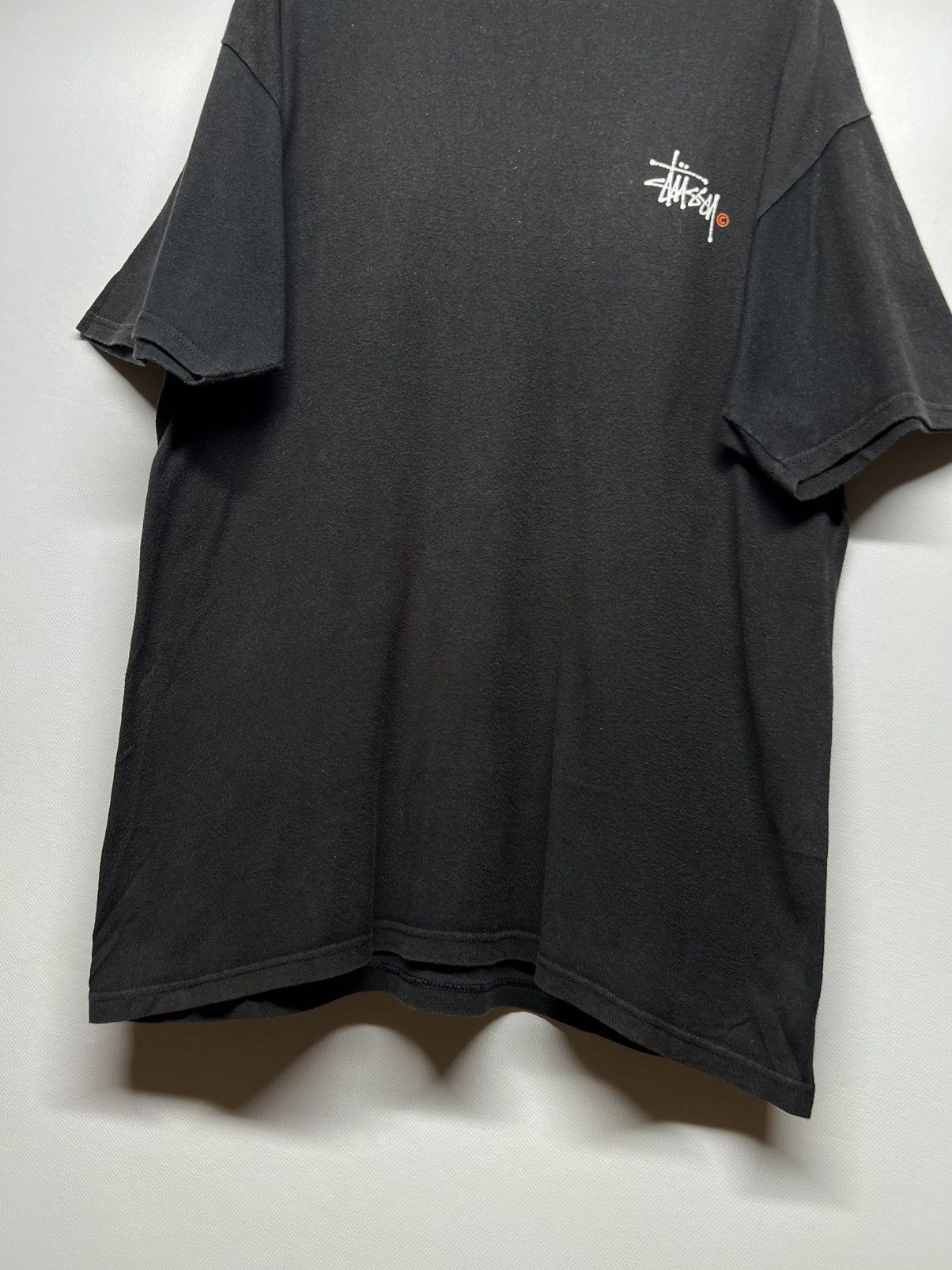 Stussy Vintage Y2k Stussy 🖤 Faded Big Logo T-Shirt 00’s Size US M / EU 48-50 / 2 - 7 Thumbnail