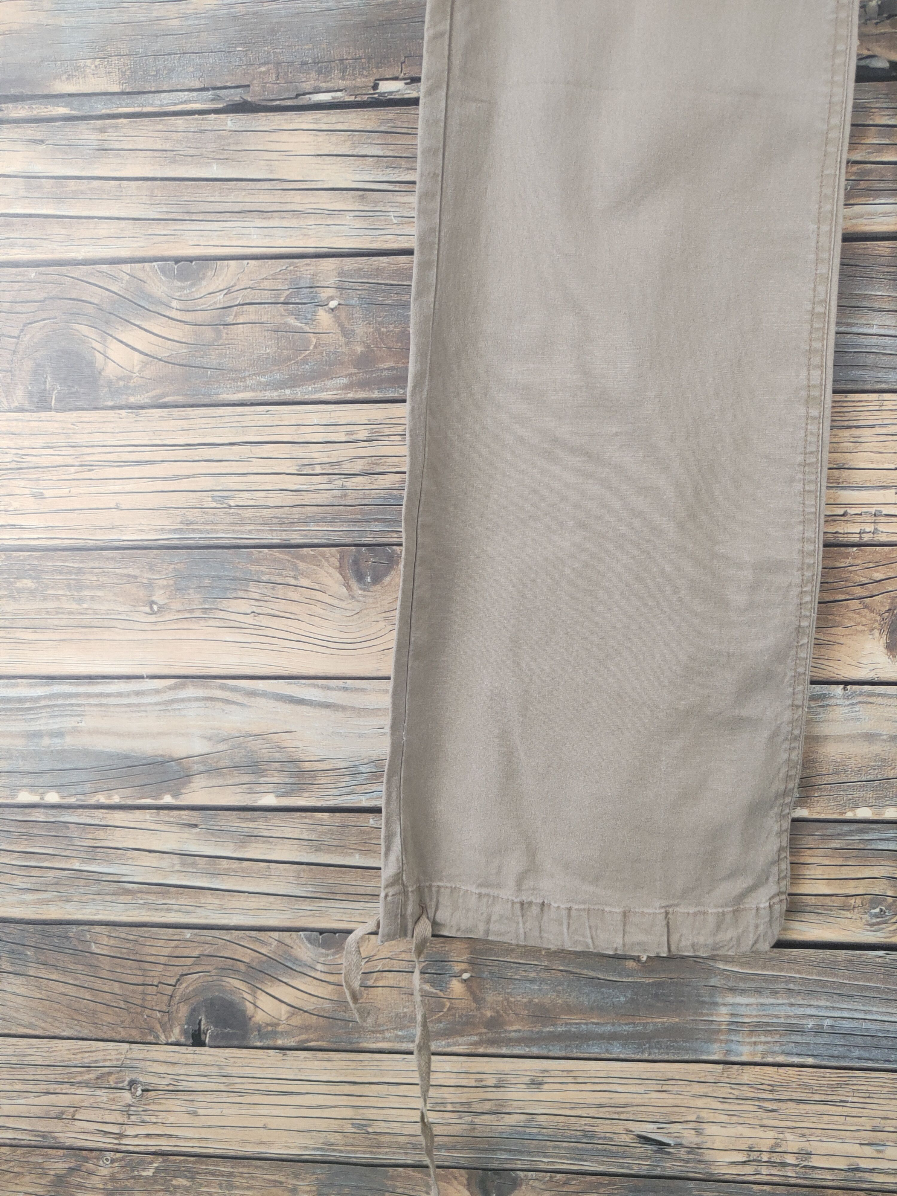Japanese Brand DL Kissmark Beige Multipocket Utility Cargo Pants #2044 Size 28" / US 6 / IT 42 - 4 Thumbnail
