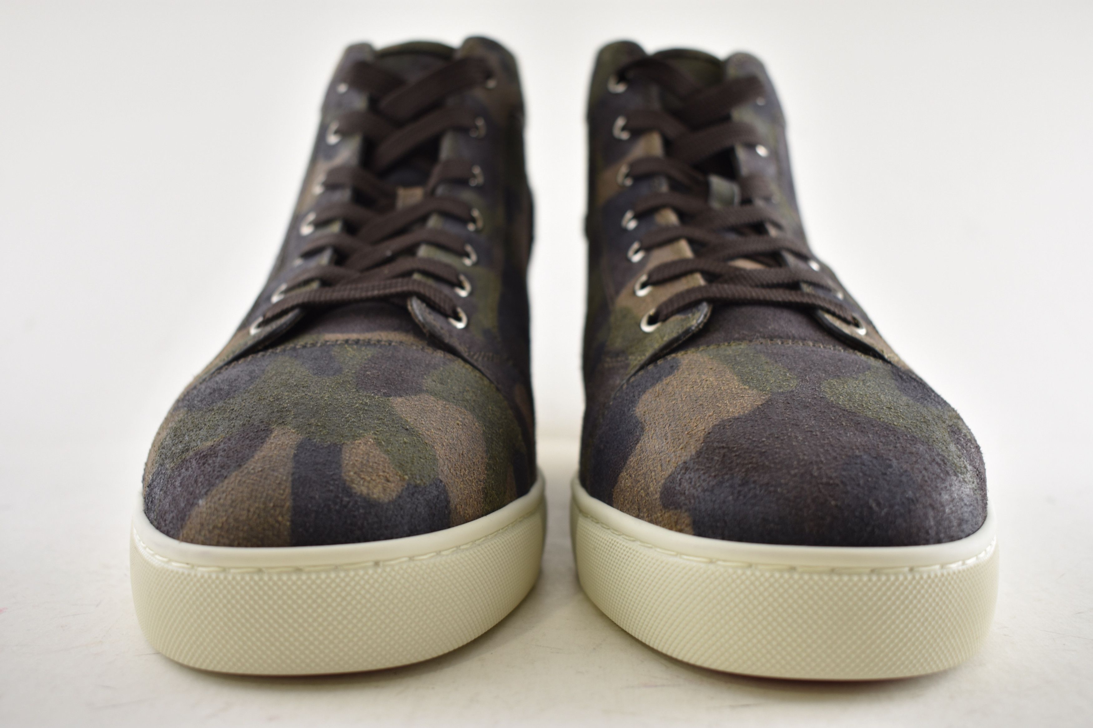 Christian Louboutin Mens Louis Flat Crosta Camouflage High Top Sneaker 48.5 15.5 Size US 15 / EU 48 - 8 Thumbnail