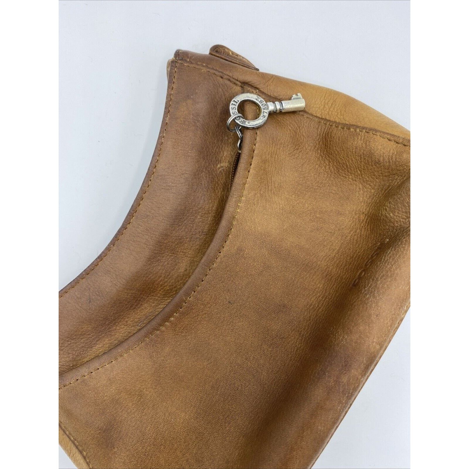 Fossil FOSSIL 1954 Brown Leather Mini Crossbody Bag, Key Charm Size ONE SIZE - 4 Thumbnail