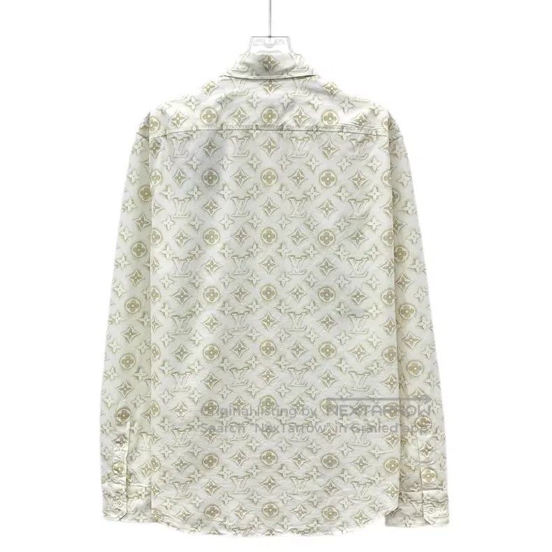 Louis Vuitton Louis Vuitton 23 white logo full-print cotton lapel single Size US L / EU 52-54 / 3 - 2 Thumbnail