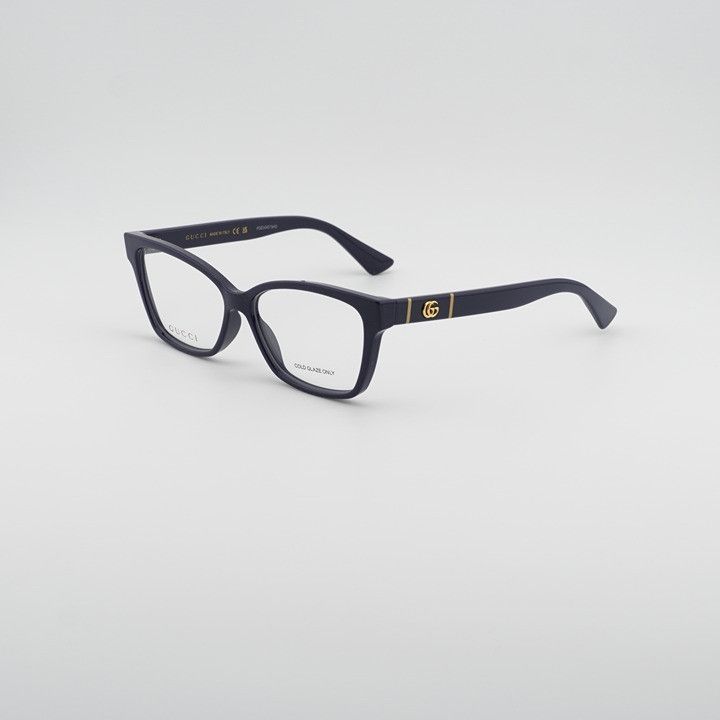 Gucci Gucci GG0634O 004 Eyeglasses Blue 55mm Cat Eye Frame Size ONE SIZE - 1 Thumbnail