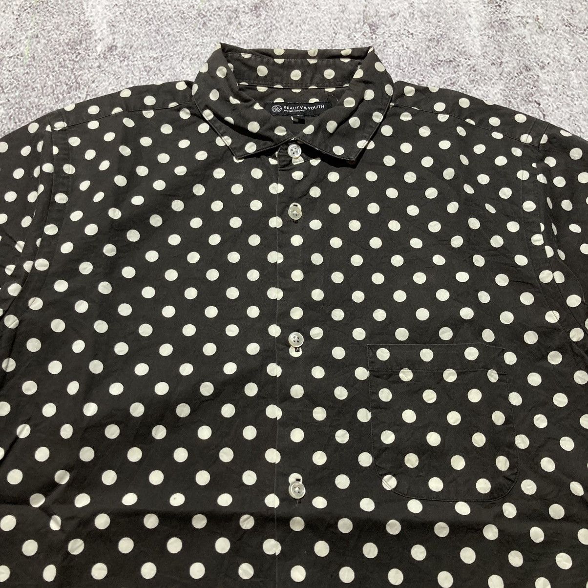 Japanese Brand 🇯🇵 2000s Beauty&Youth Poldakot Motif Button Up Shirt Designer Size US M / EU 48-50 / 2 - 4 Thumbnail