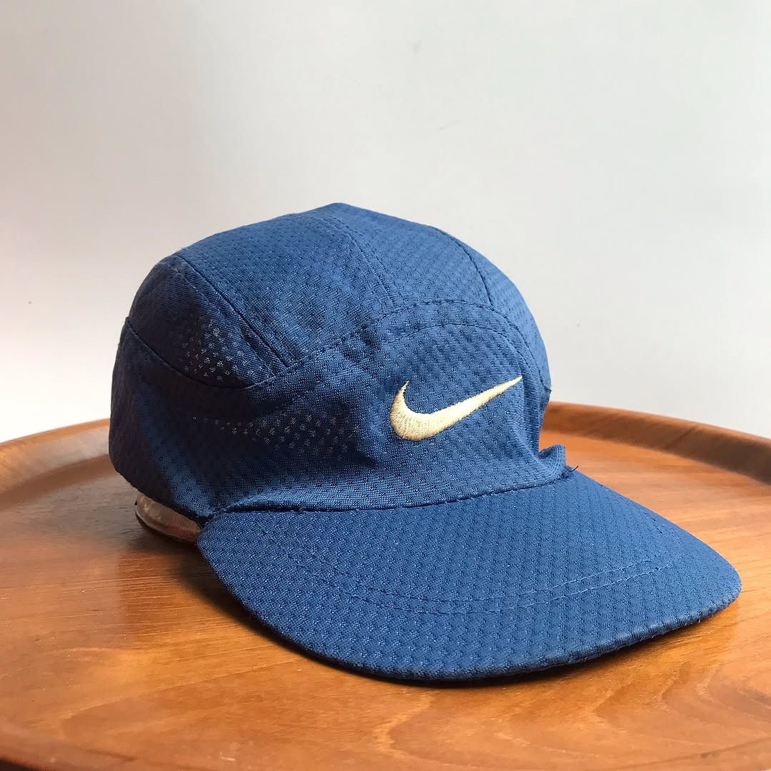 Vintage 90s Nike Tailwind Hat Light Blue Tennis Running