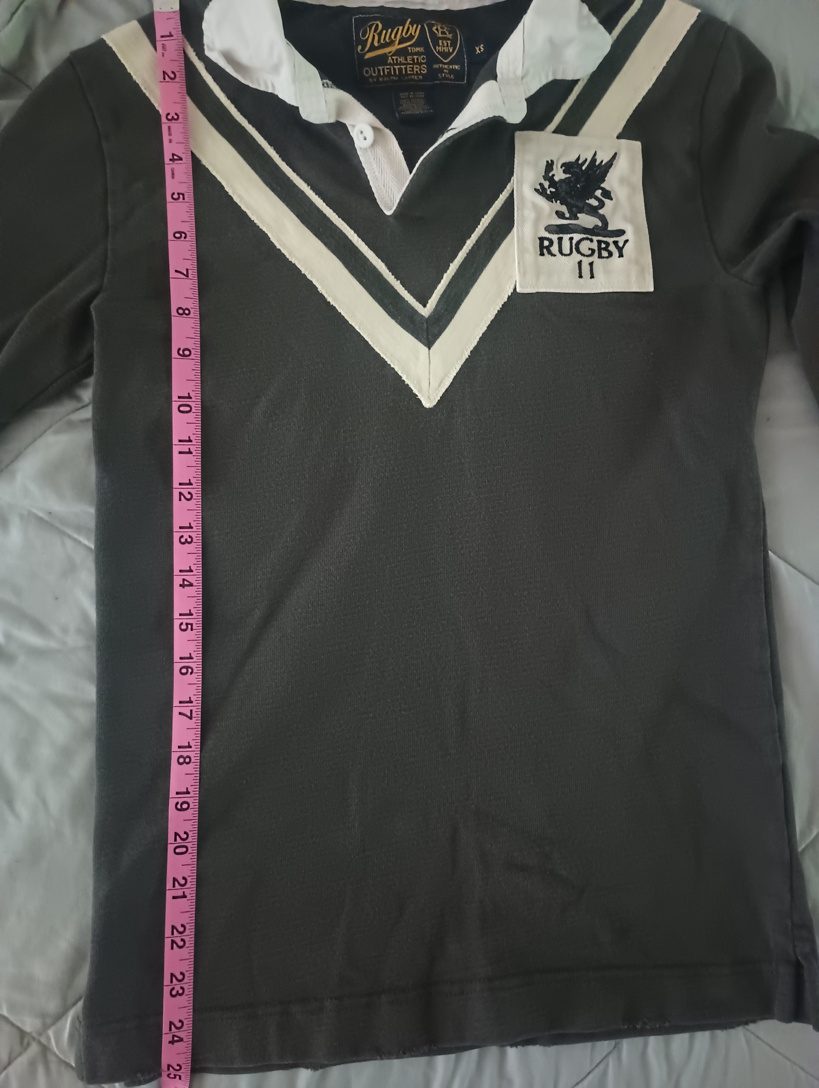 Ralph Lauren VINTAGE RALPH LAUREN Black rugby polo Size US XS / EU 42 / 0 - 3 Thumbnail