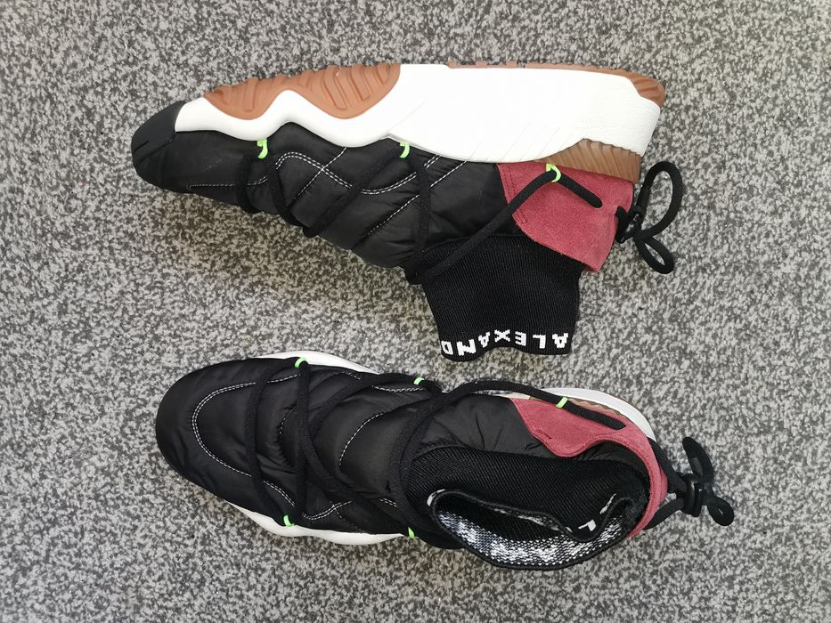 Adidas aw puff trainer alexander cheap wang core black solar green