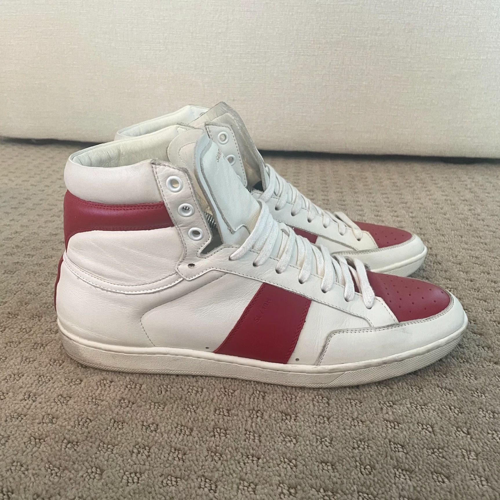 Yves Saint Laurent Saint Laurent Court Classic SL/10H High Top Sneakers Men US 10.5 EU 43.5 White Size US L / EU 52-54 / 3 - 4 Thumbnail