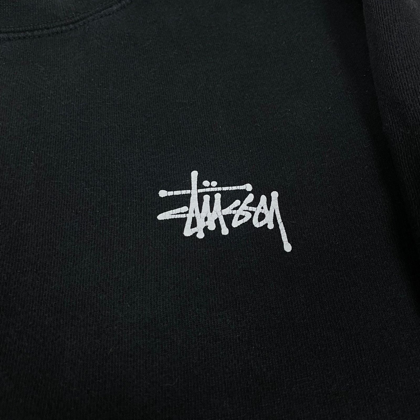 Stussy Stussy Men Black Cotton Crew Neck Pullover Sweatshirt Medium Size US M / EU 48-50 / 2 - 5 Thumbnail
