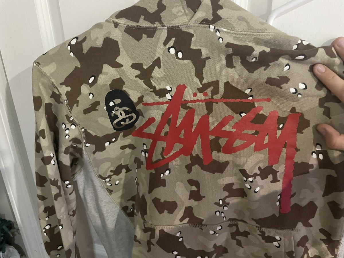 Stüssy x BAPE Brown Hoodie
