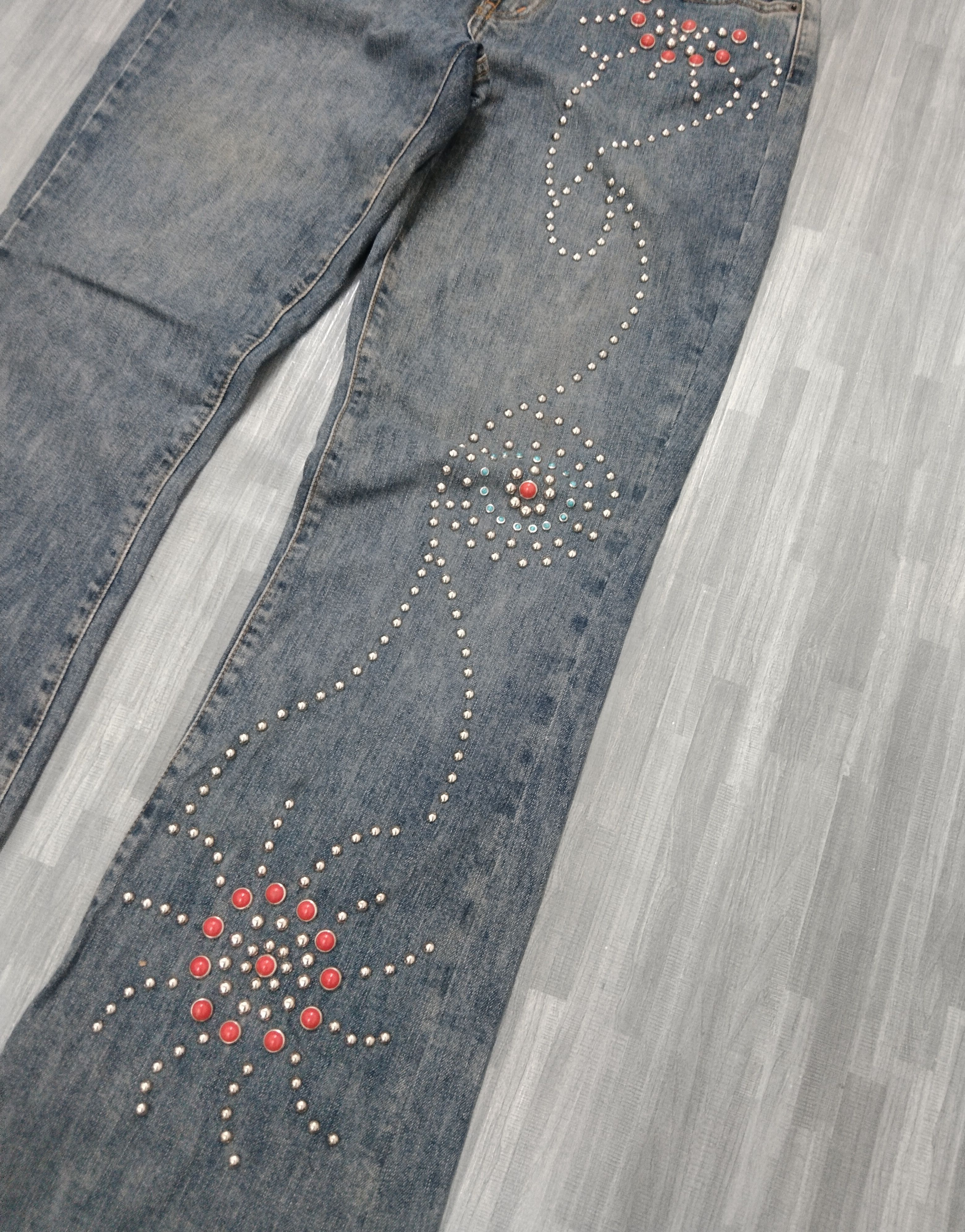 Other FLARE SICK STUDDED DENIM PANTS Size 29" - 6 Thumbnail